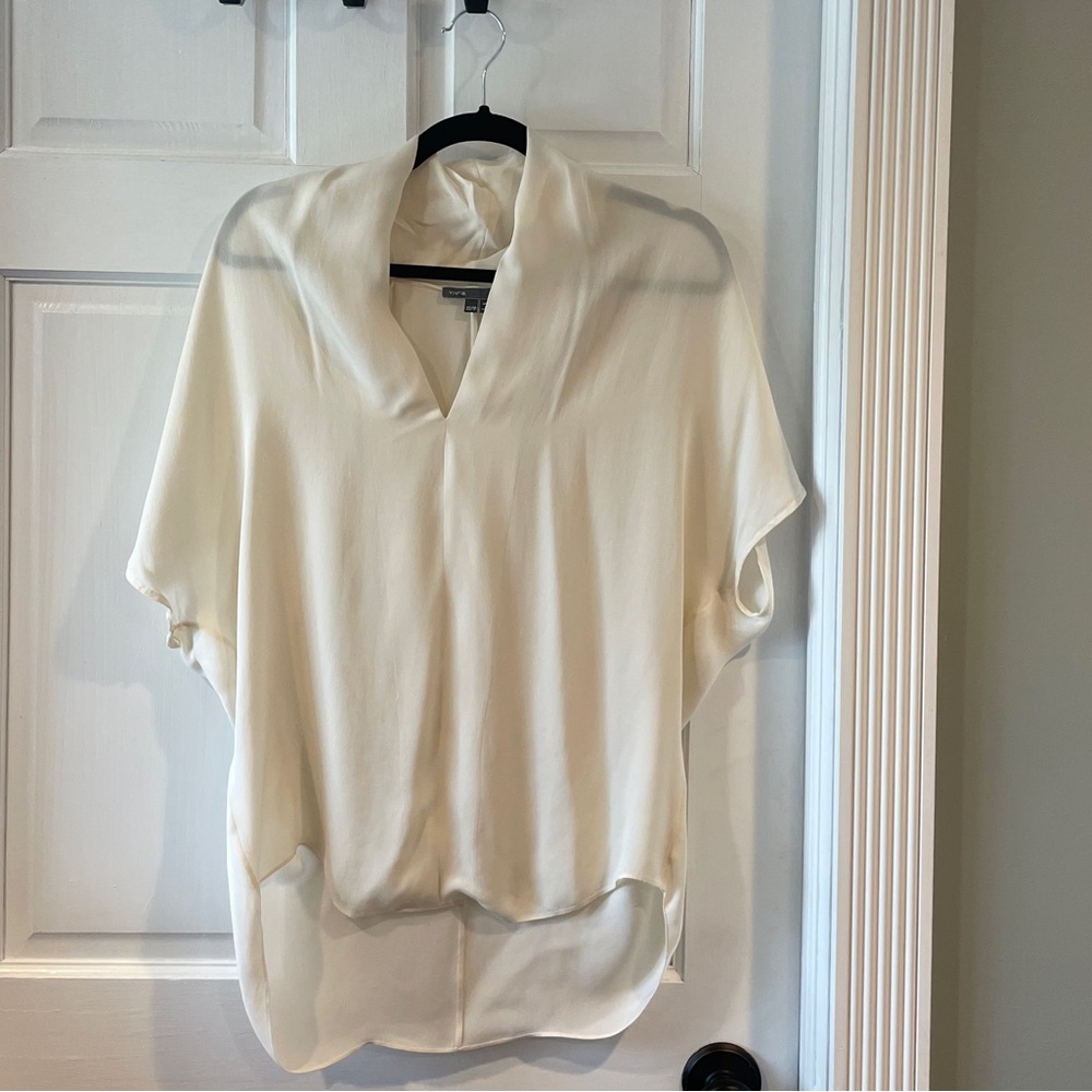 Vince Crape 100% Silk Blouse - Size XS